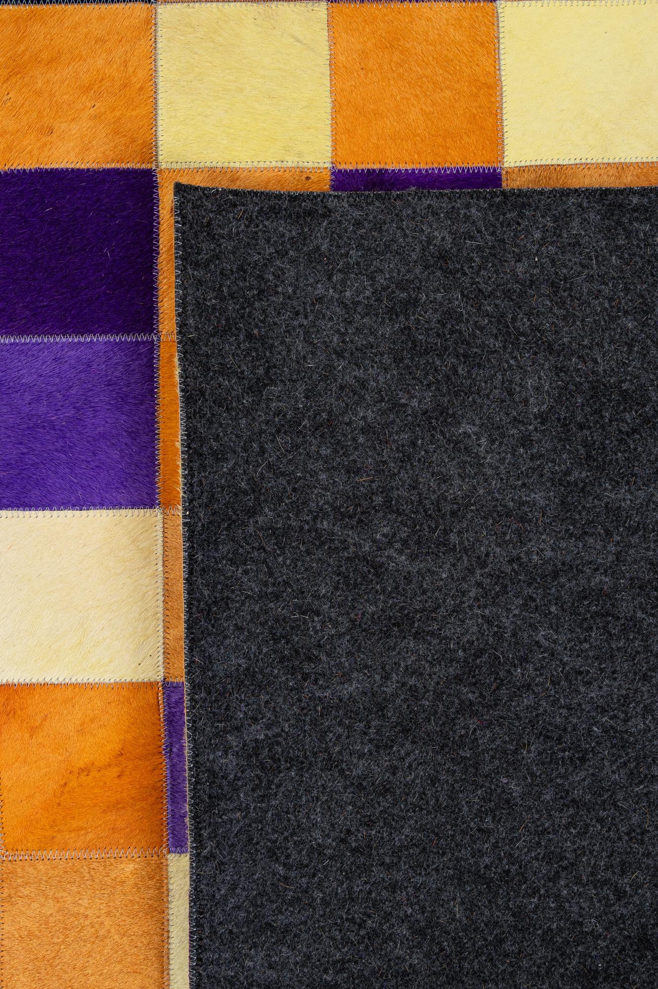 8' x 9' 11 Cowhide - Patchwork Rug
