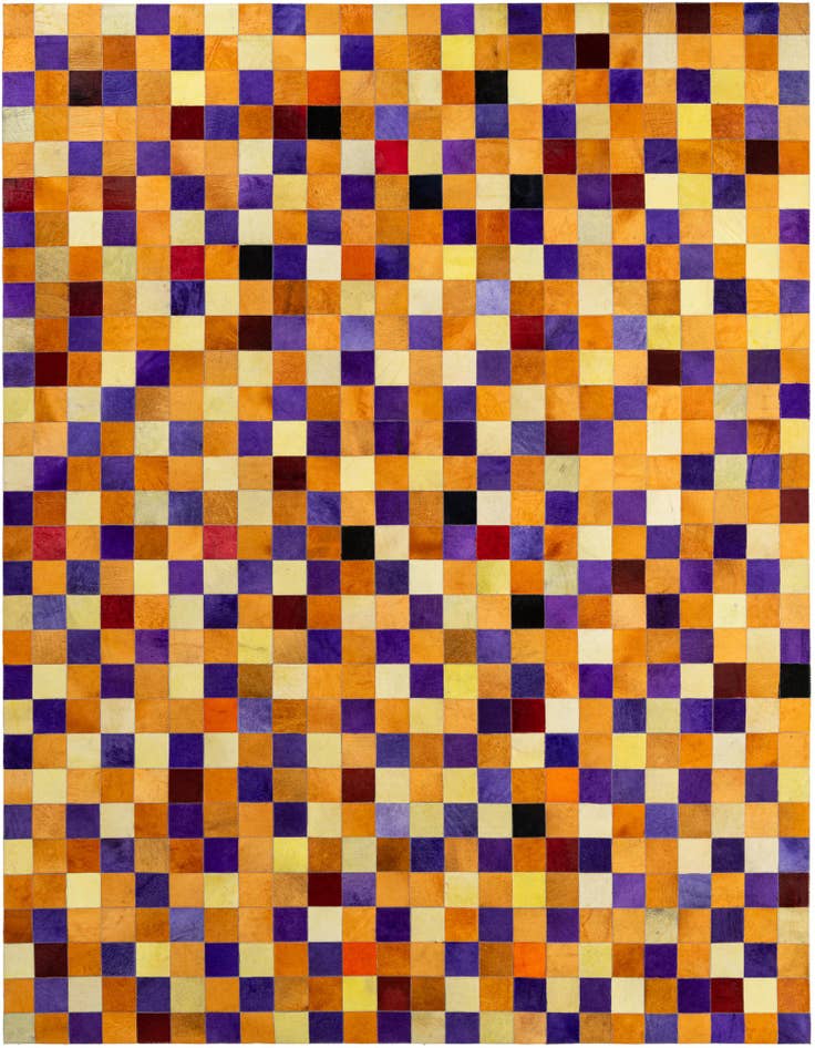 Detail image of 8' x 9' 11 Cowhide - Patchwork Rug
