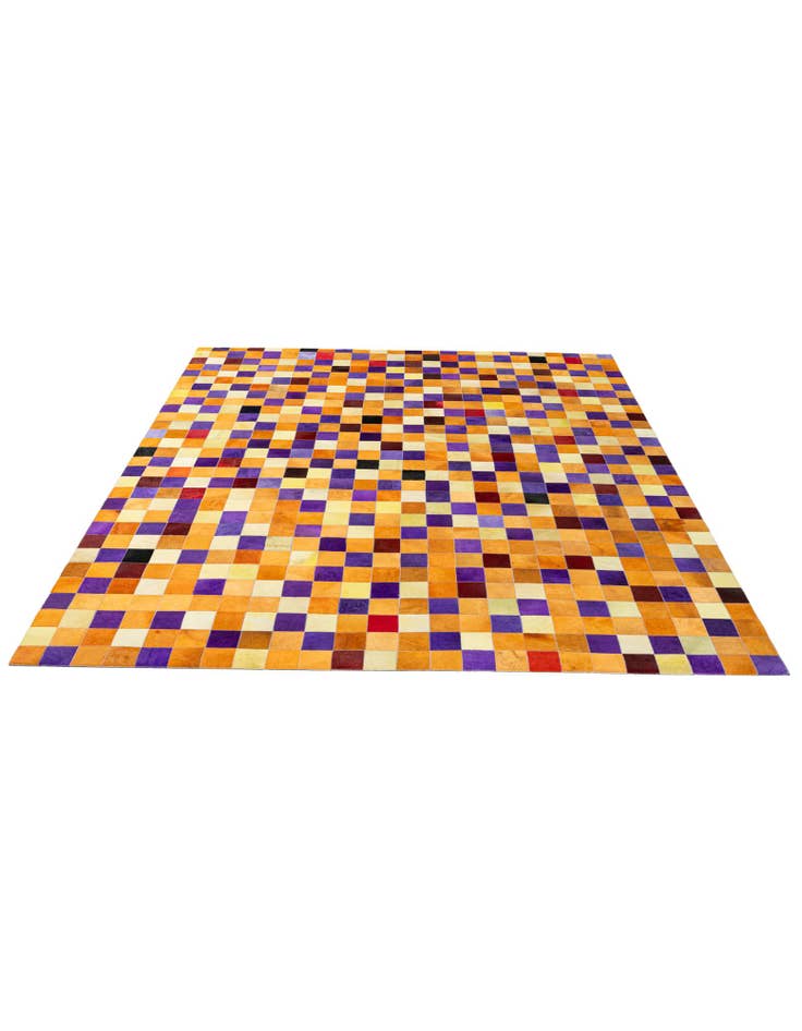Detail image of 8' x 10' Cowhide - Patchwork Rug