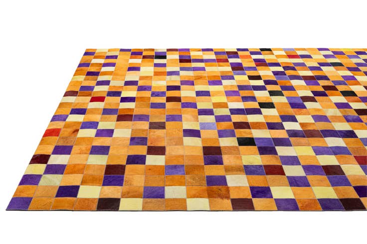 Detail image of 8' x 10' Cowhide - Patchwork Rug
