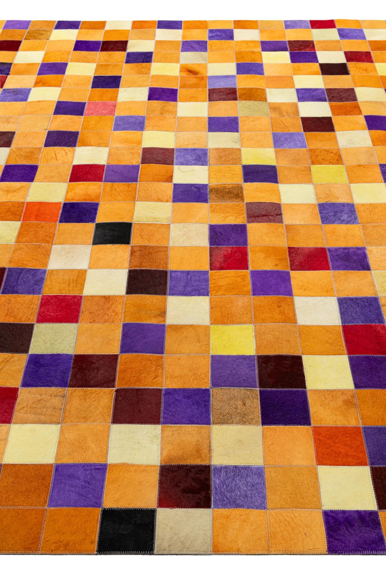 7' 11 x 9' 11 Cowhide - Patchwork Rug