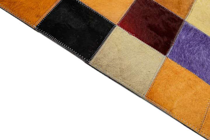 7' 11 x 9' 11 Cowhide - Patchwork Rug