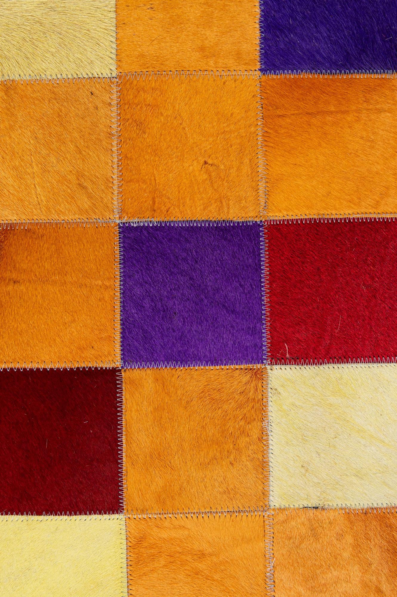 7' 11 x 9' 11 Cowhide - Patchwork Rug
