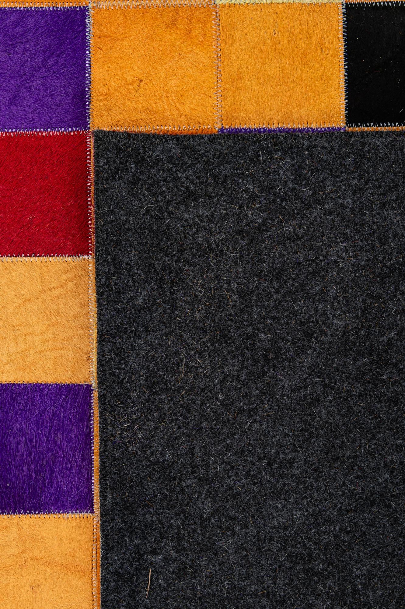 7' 11 x 9' 11 Cowhide - Patchwork Rug