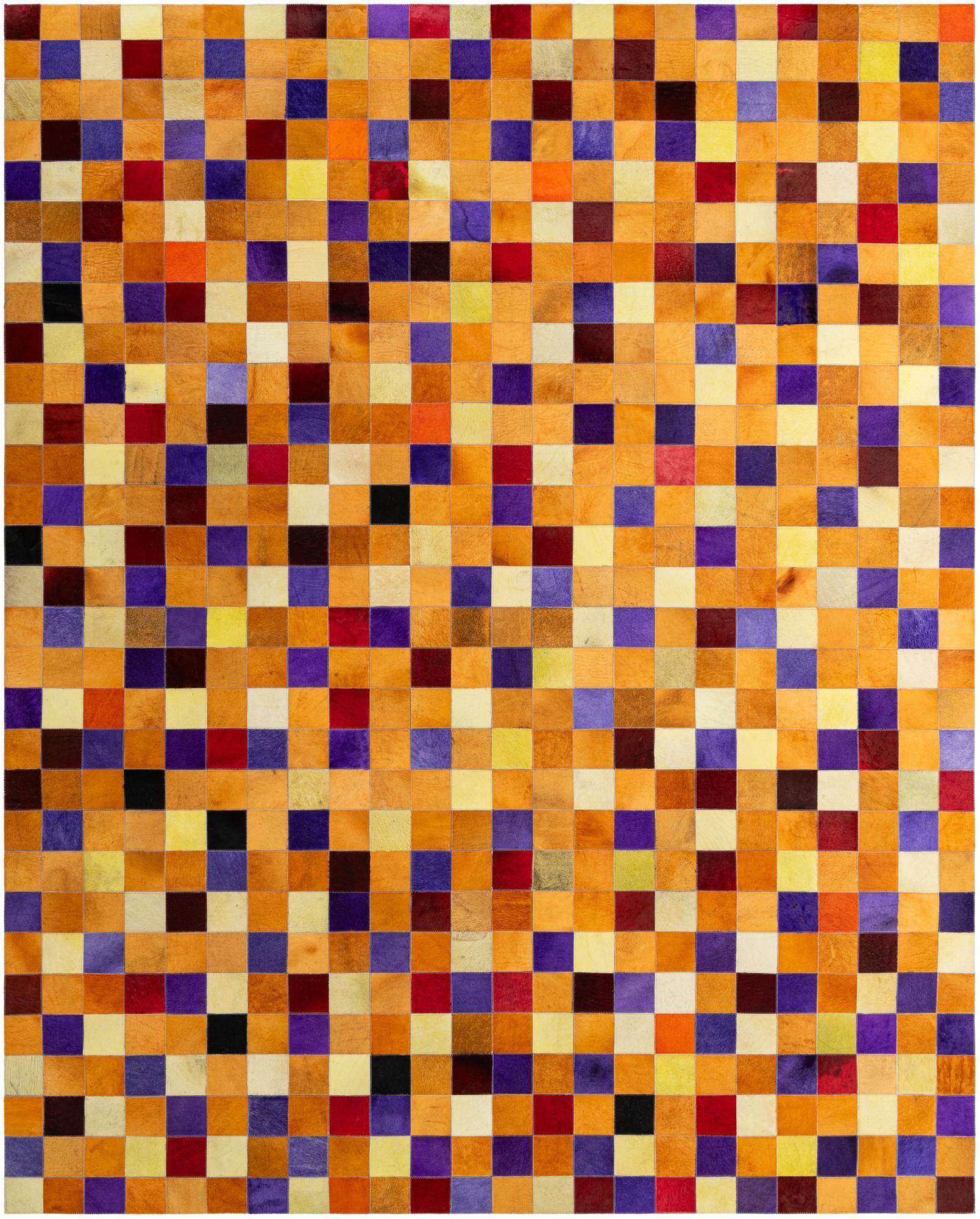 7' 11 x 9' 11 Cowhide - Patchwork Rug