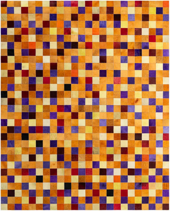 7' 11 x 9' 11 Cowhide - Patchwork Rug