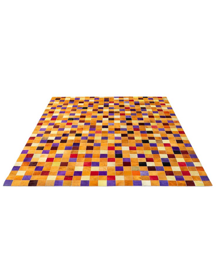 Detail image of 8' x 9' 11 Cowhide - Patchwork Rug