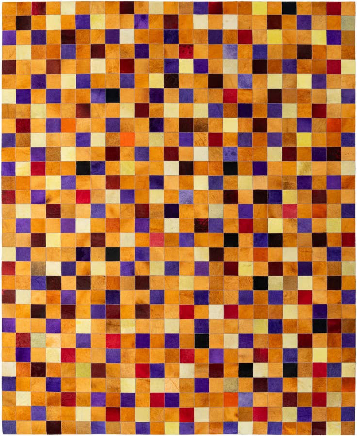 Detail image of 8' x 9' 11 Cowhide - Patchwork Rug