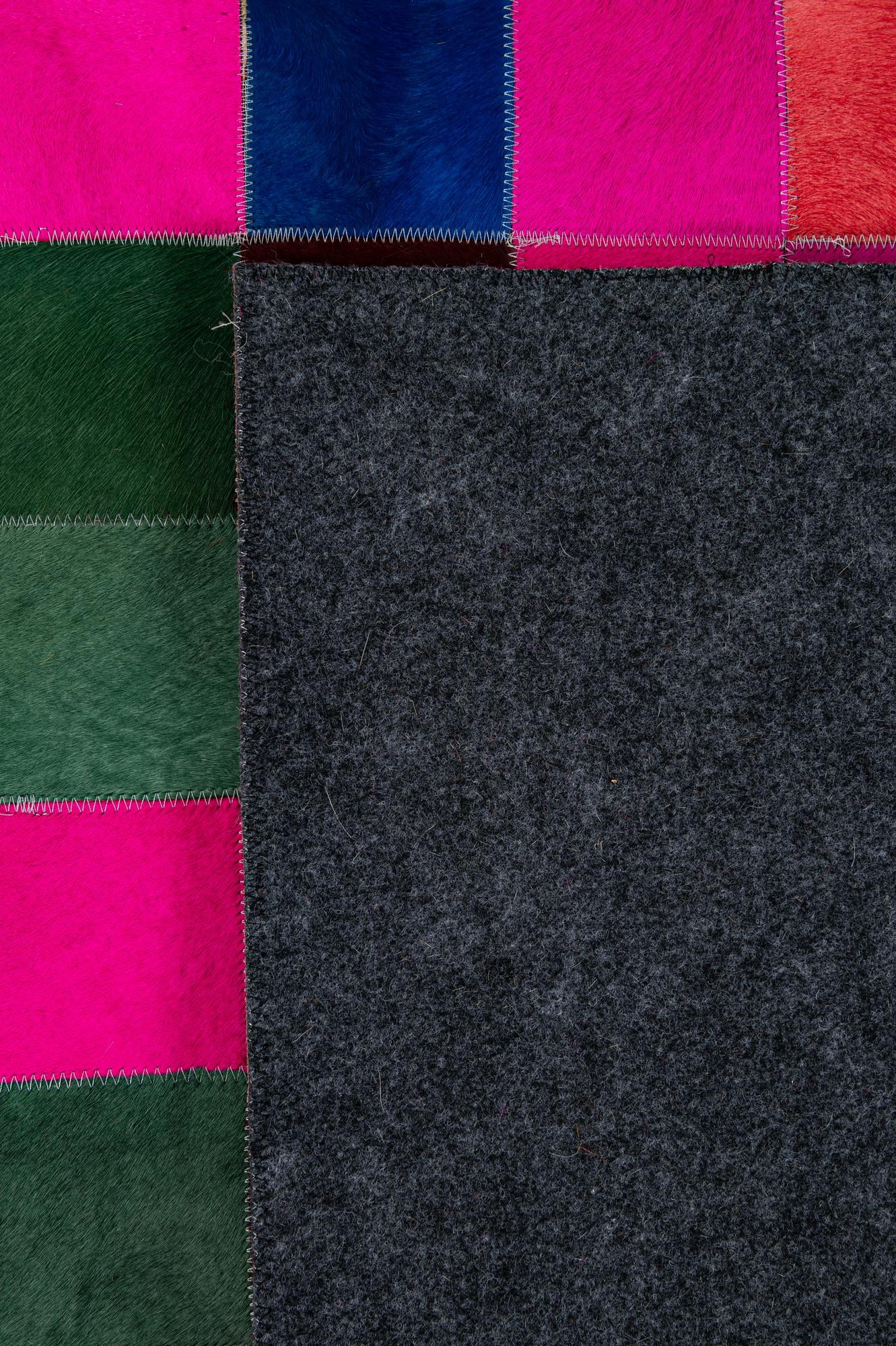 7' 11 x 9' 10 Cowhide - Patchwork Rug