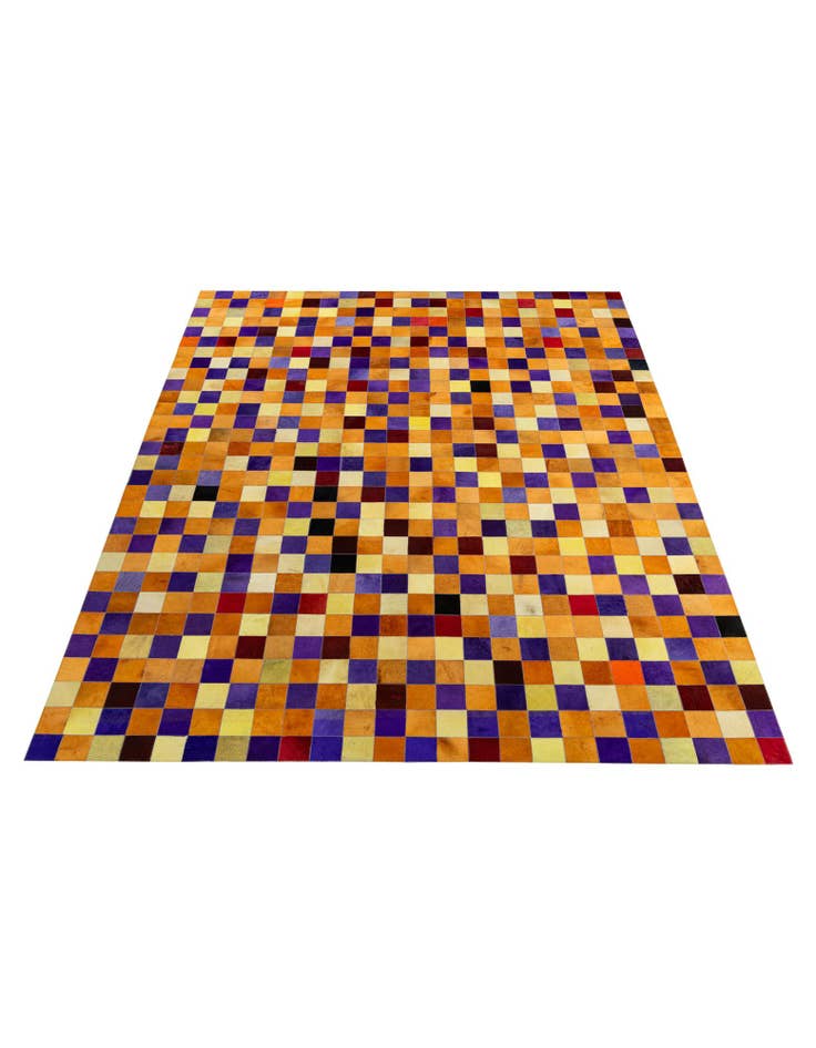 Detail image of 7' 11 x 9' 10 Cowhide - Patchwork Rug