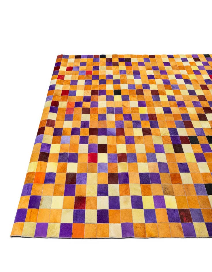 Detail image of 7' 11 x 9' 10 Cowhide - Patchwork Rug