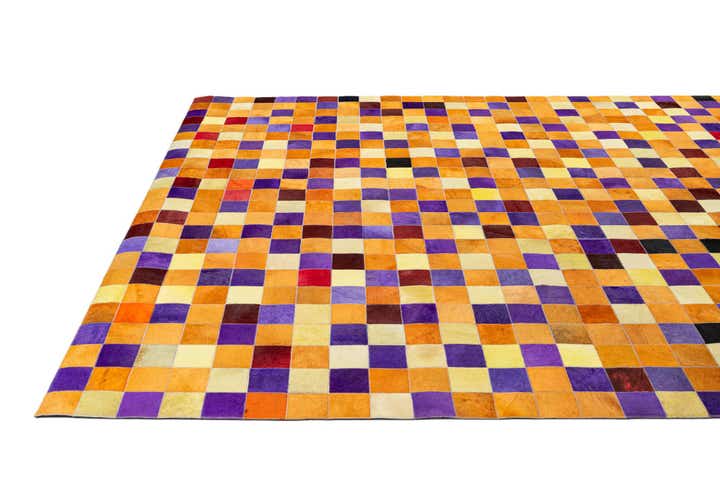 7' 11 x 9' 10 Cowhide - Patchwork Rug