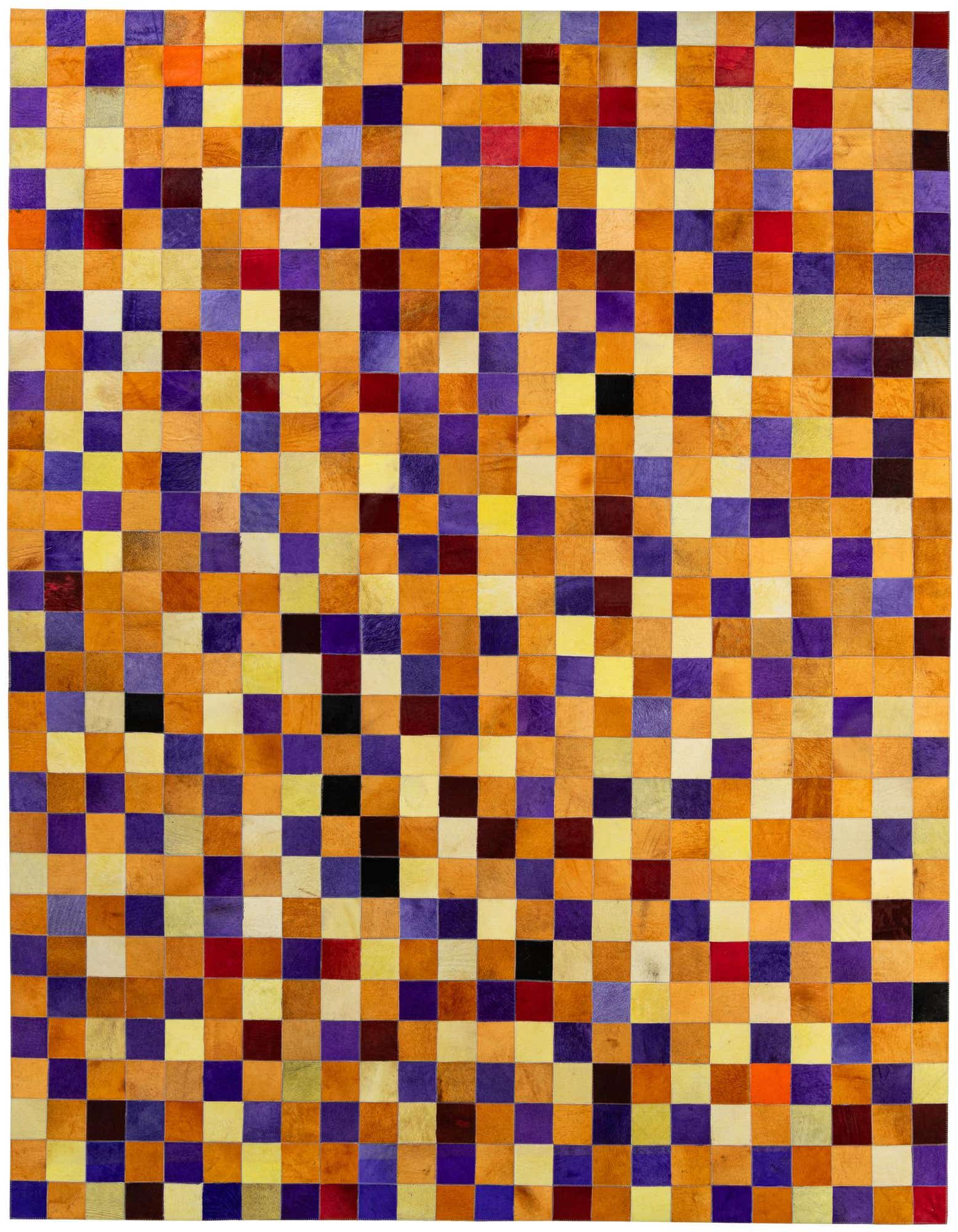7' 11 x 9' 10 Cowhide - Patchwork Rug