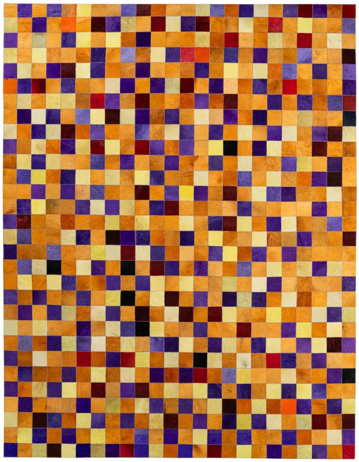 Detail image of 7' 11 x 9' 10 Cowhide - Patchwork Rug