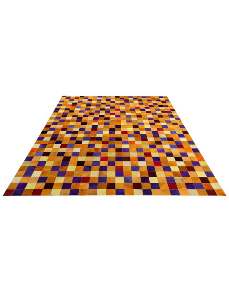 Detail image of 8' x 9' 11 Cowhide - Patchwork Rug