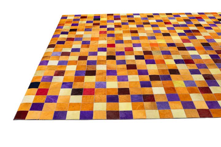 8' x 9' 11 Cowhide - Patchwork Rug