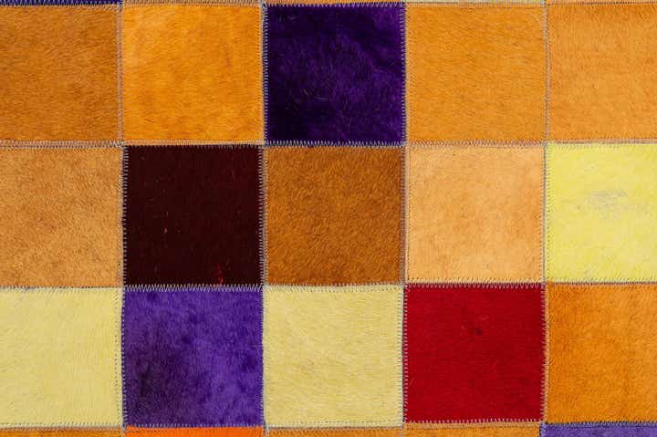 8' x 9' 11 Cowhide - Patchwork Rug