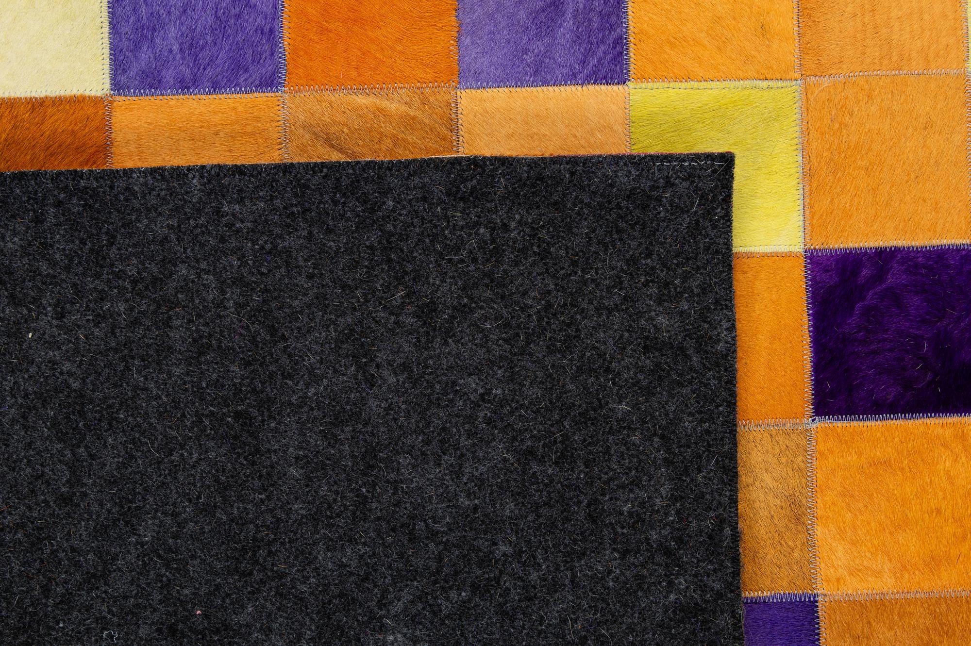 8' x 9' 11 Cowhide - Patchwork Rug