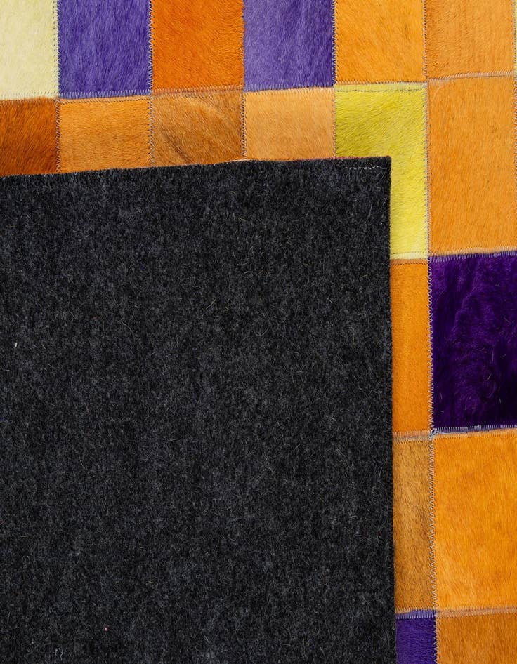 Detail image of 8' x 9' 11 Cowhide - Patchwork Rug