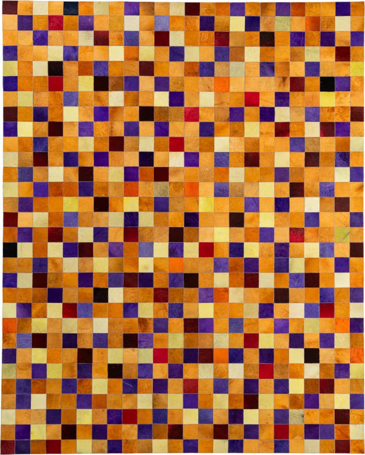 Detail image of 8' x 9' 11 Cowhide - Patchwork Rug