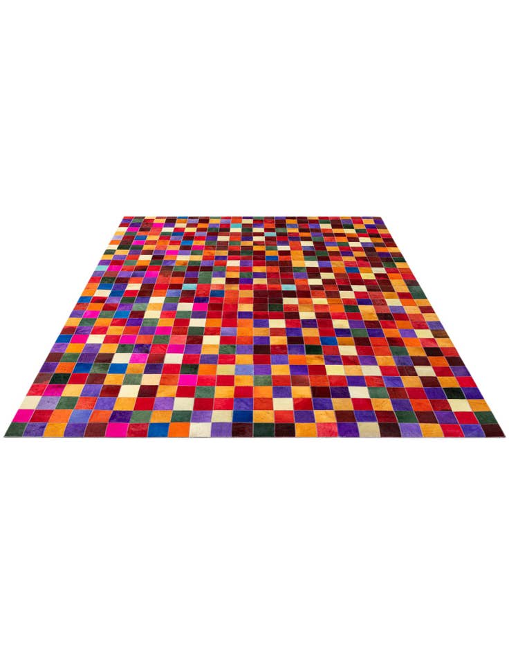 Detail image of 7' 11 x 9' 10 Cowhide - Patchwork Rug