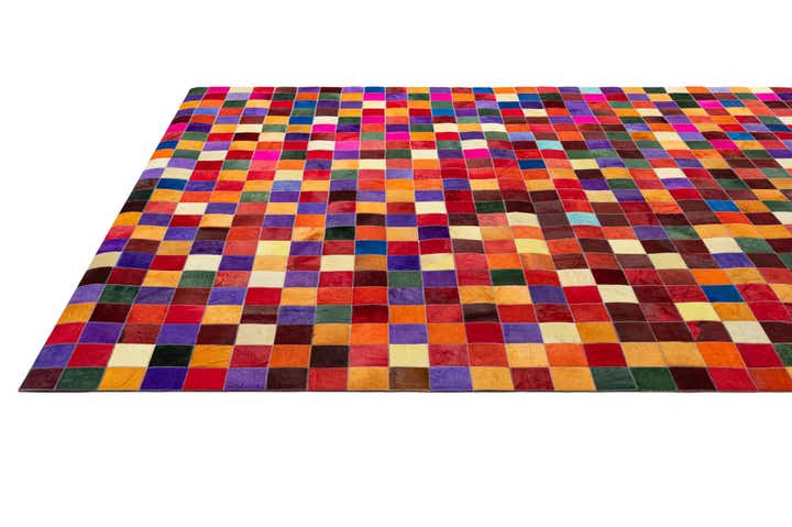 7' 11 x 9' 10 Cowhide - Patchwork Rug
