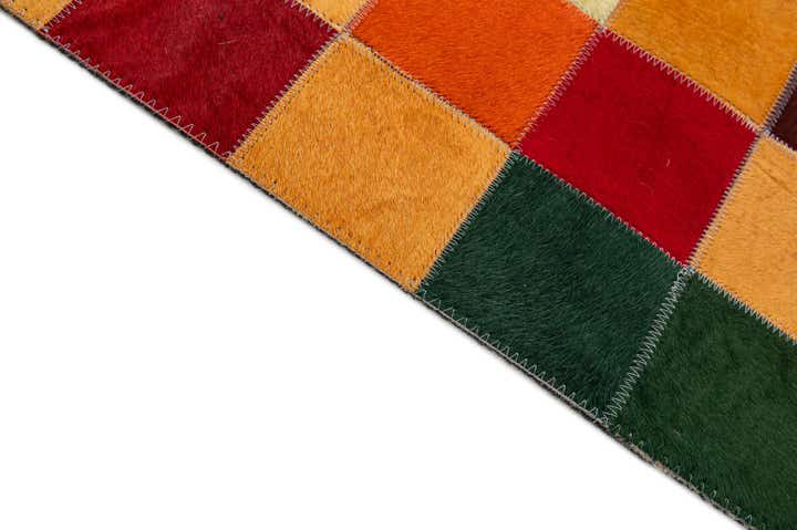 7' 11 x 9' 10 Cowhide - Patchwork Rug