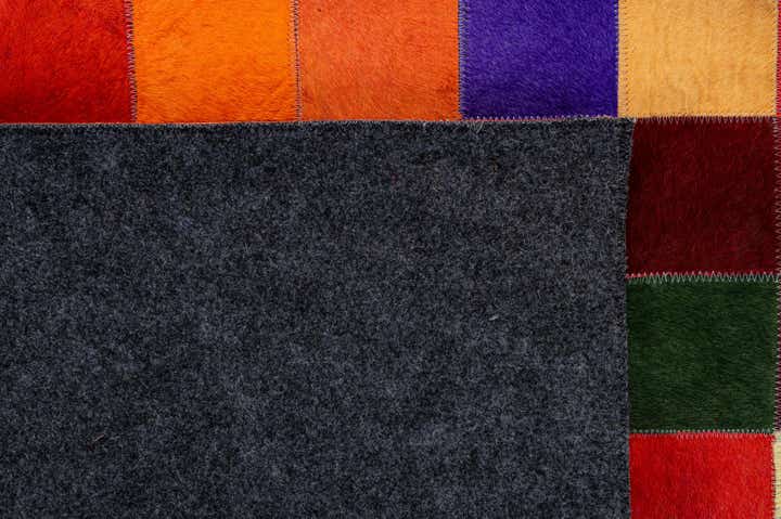 7' 11 x 9' 10 Cowhide - Patchwork Rug