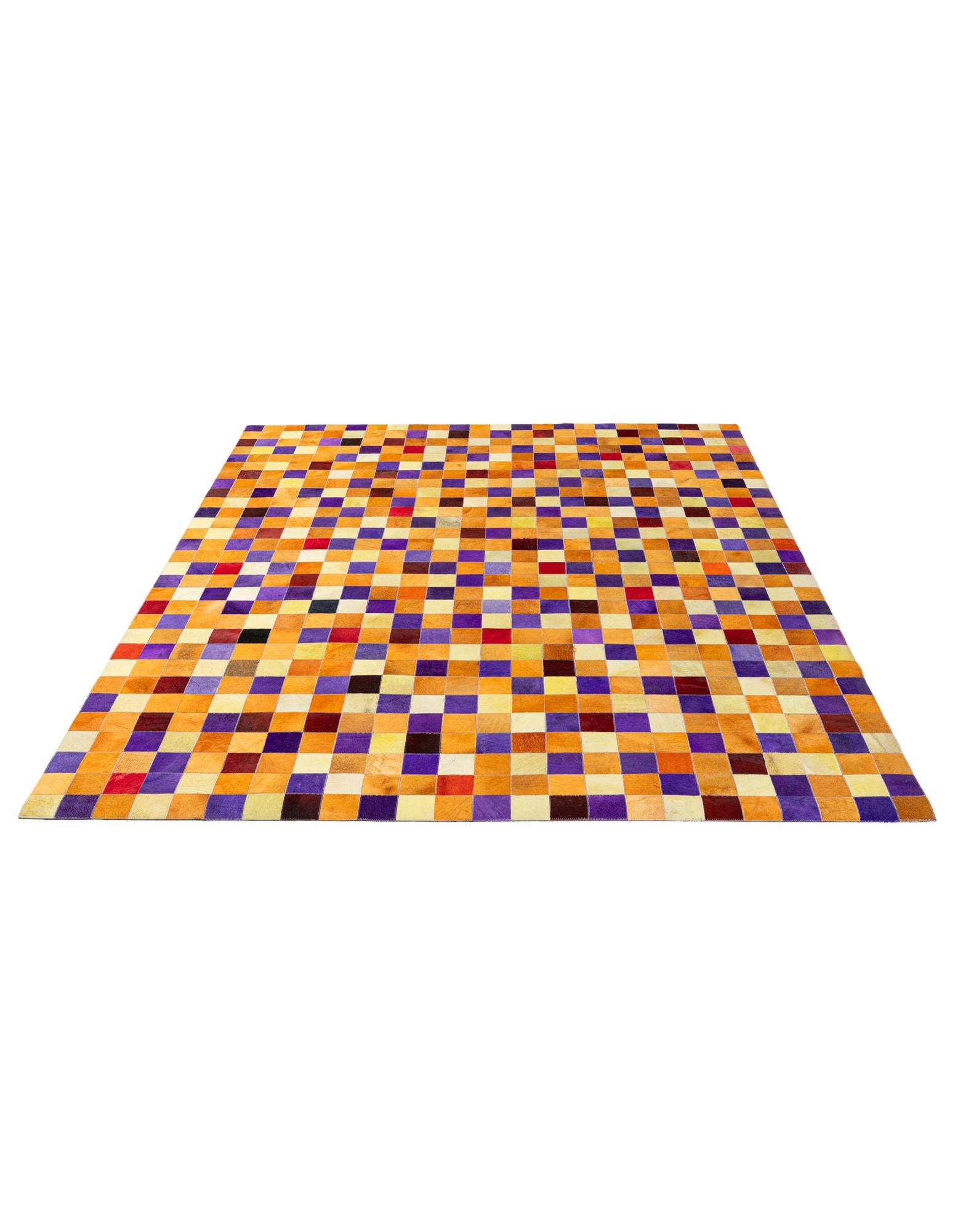 8' x 9' 11 Cowhide - Patchwork Rug