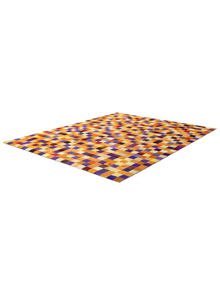 Detail image of 8' x 9' 11 Cowhide - Patchwork Rug