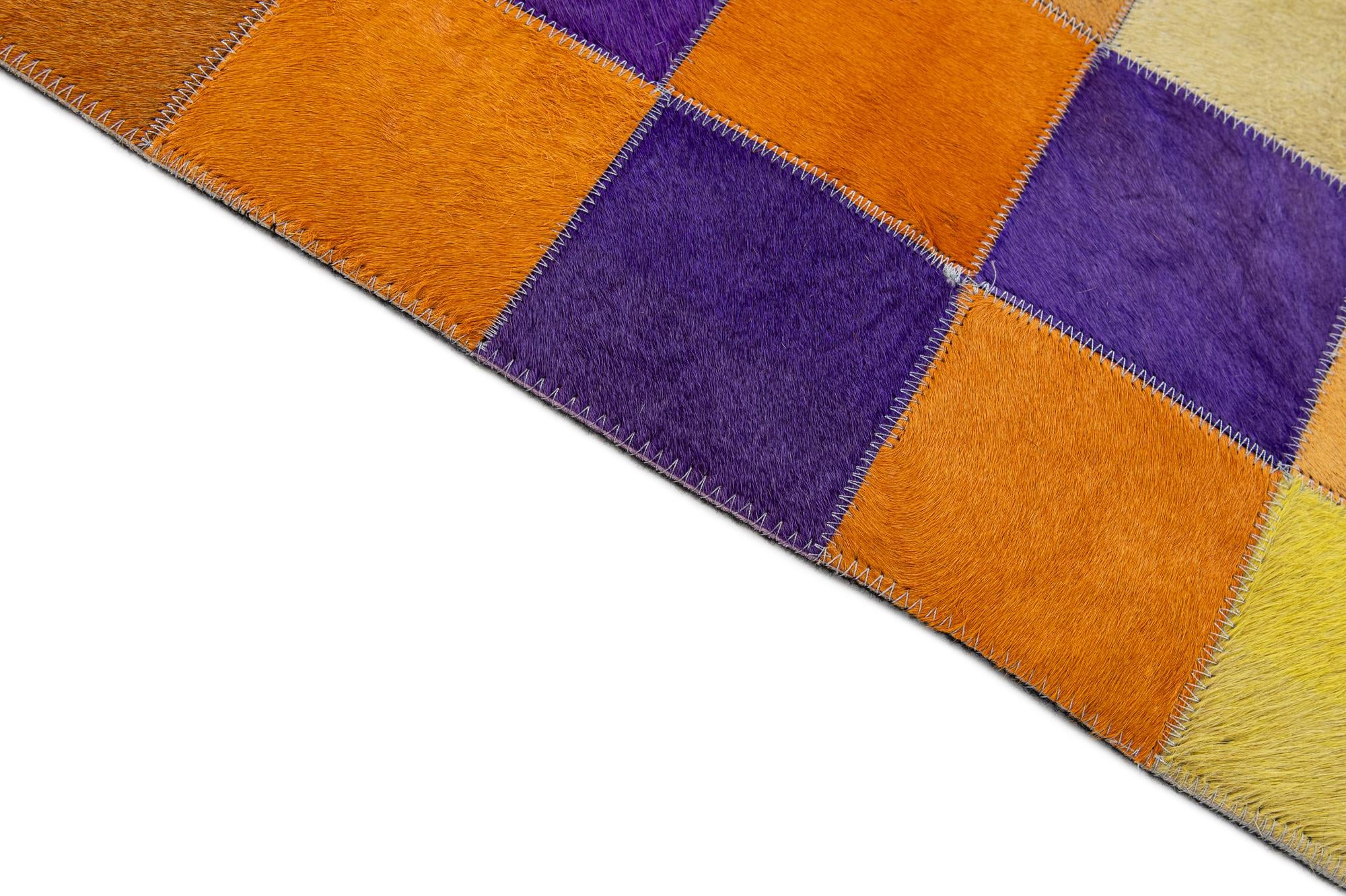 8' x 9' 11 Cowhide - Patchwork Rug
