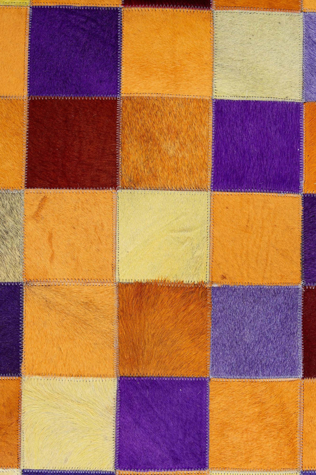 8' x 9' 11 Cowhide - Patchwork Rug