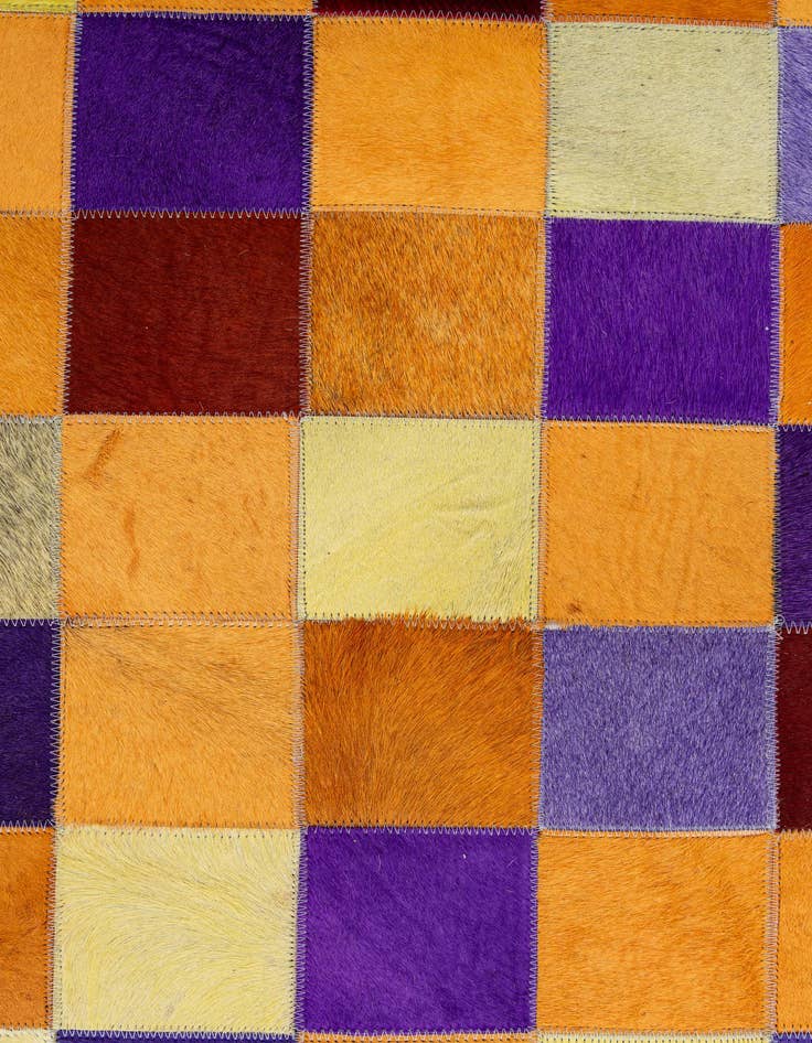 Detail image of 8' x 9' 11 Cowhide - Patchwork Rug