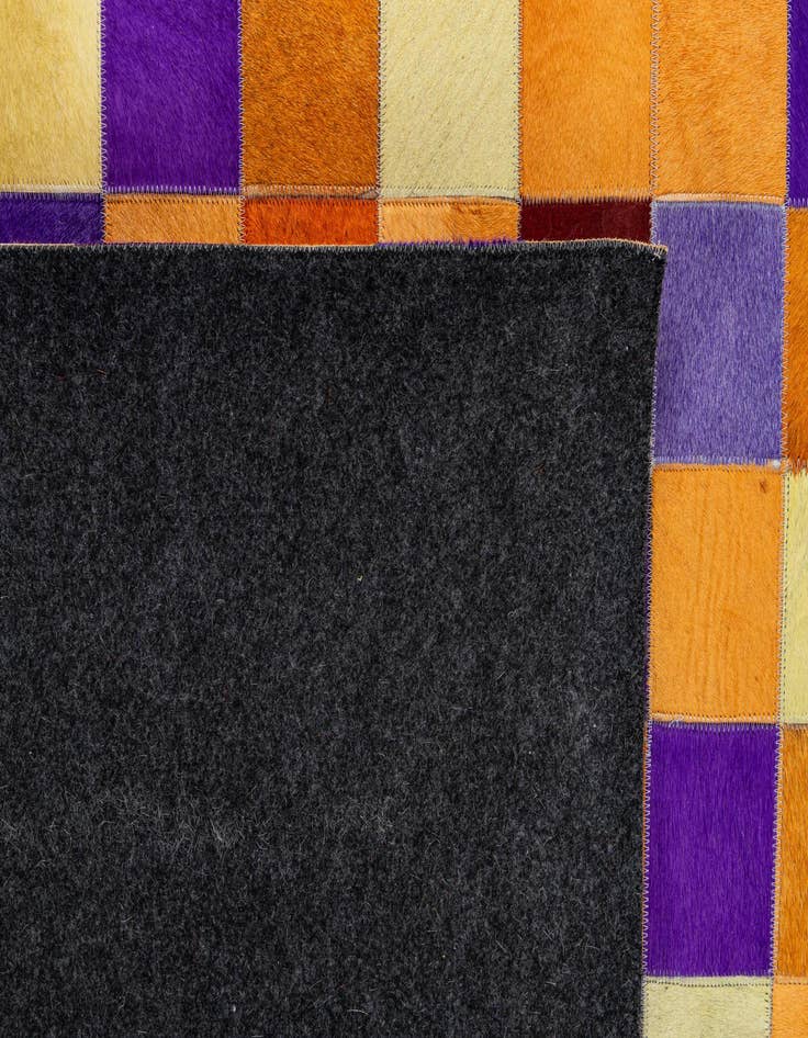 Detail image of 8' x 9' 11 Cowhide - Patchwork Rug