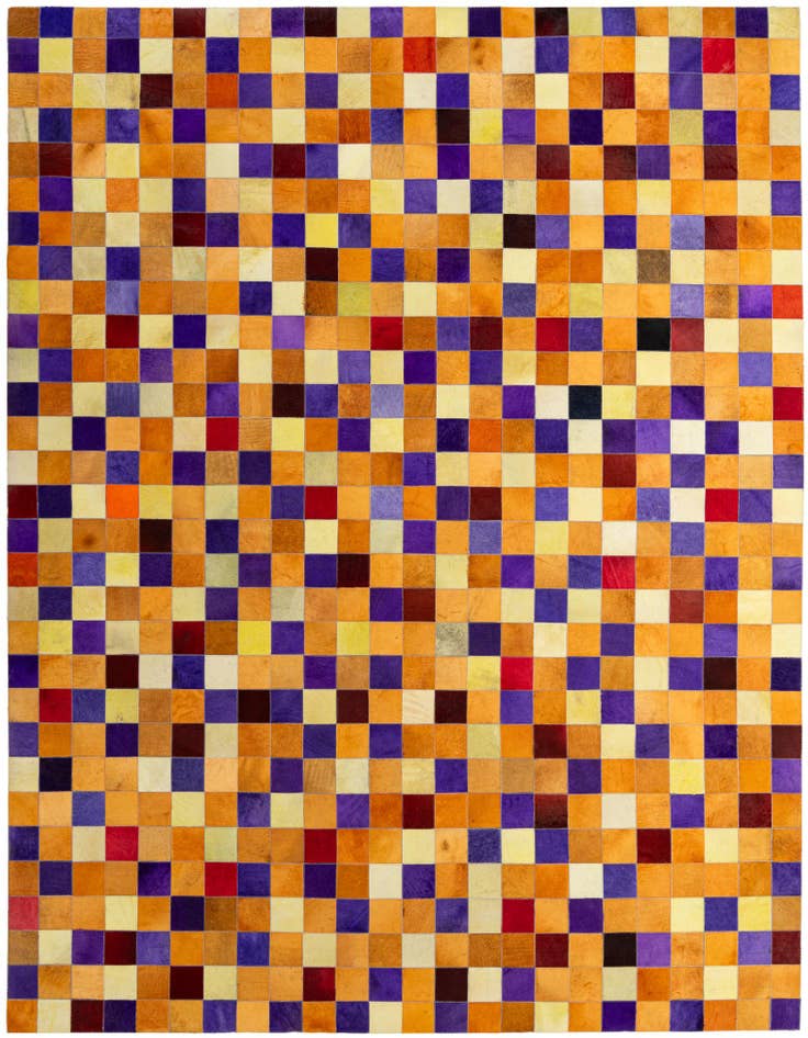 Detail image of 8' x 9' 11 Cowhide - Patchwork Rug