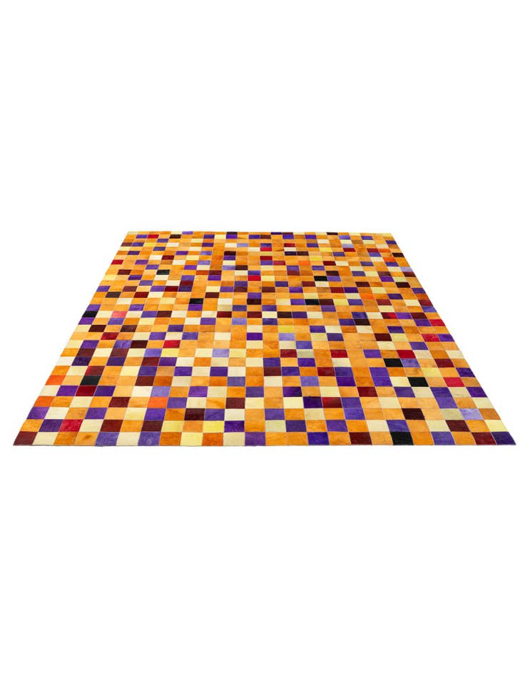 Detail image of 8' x 9' 11 Cowhide - Patchwork Rug