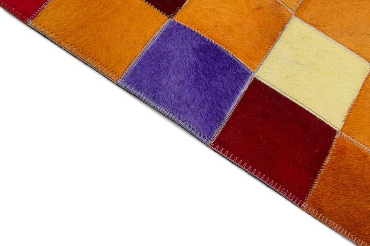 8' x 9' 11 Cowhide - Patchwork Rug