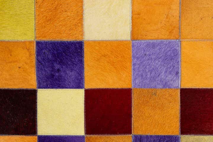 8' x 9' 11 Cowhide - Patchwork Rug