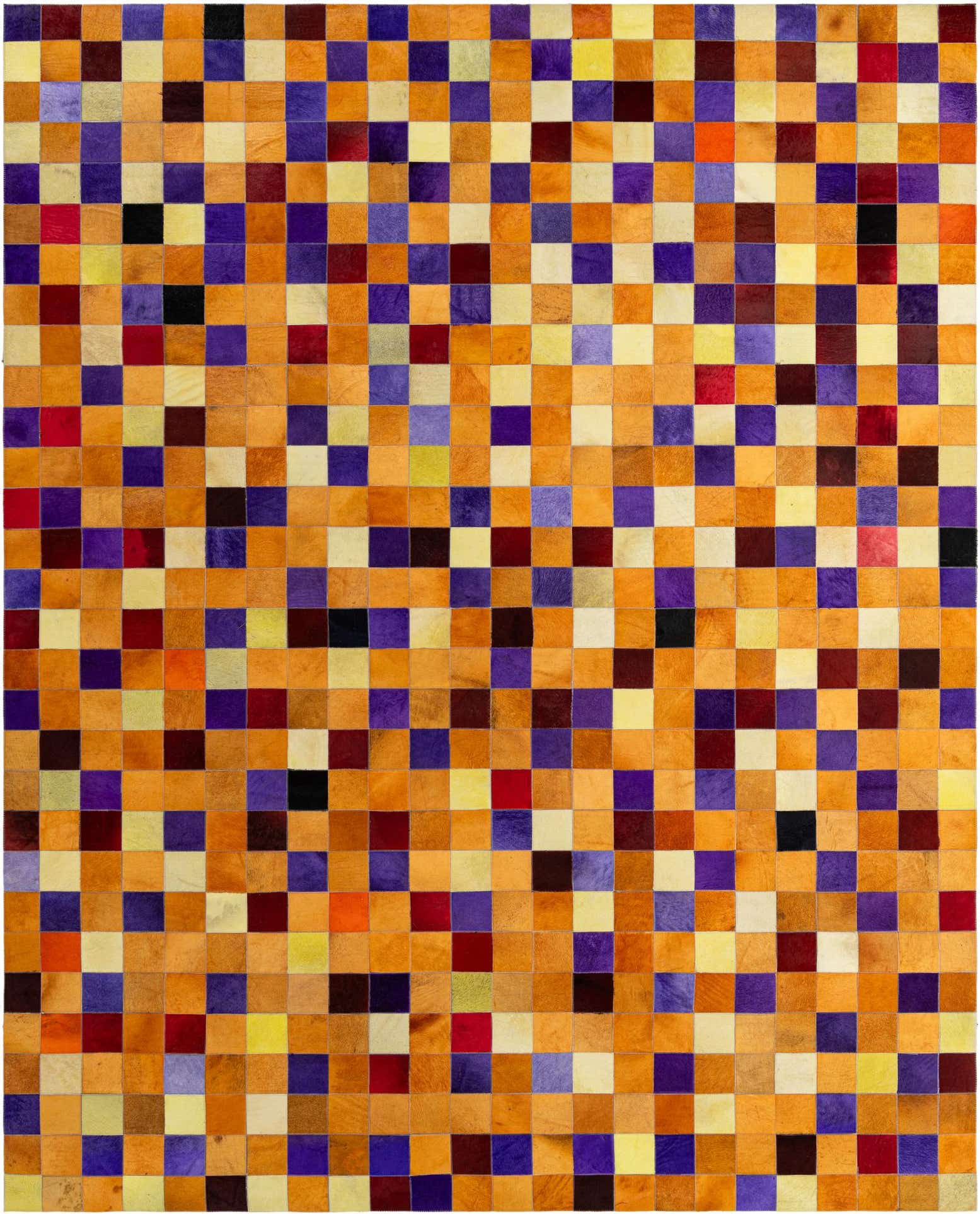 8' x 9' 11 Cowhide - Patchwork Rug