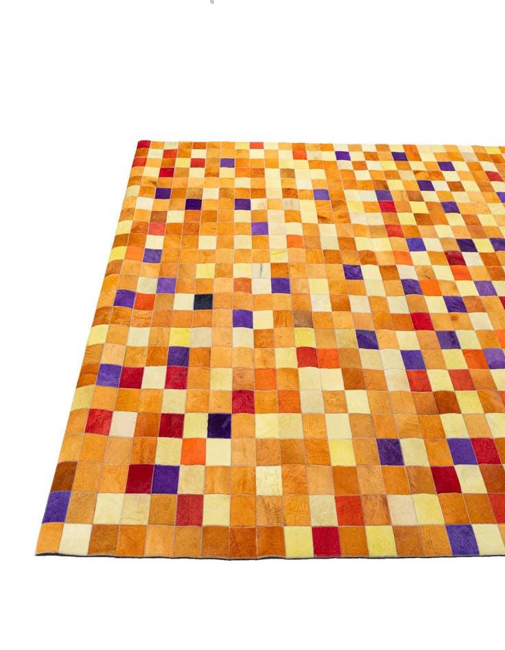 Detail image of 7' 11 x 9' 10 Cowhide - Patchwork Rug