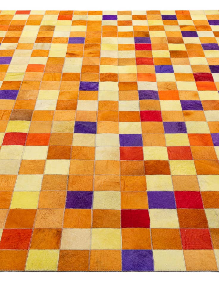 Detail image of 7' 11 x 9' 10 Cowhide - Patchwork Rug