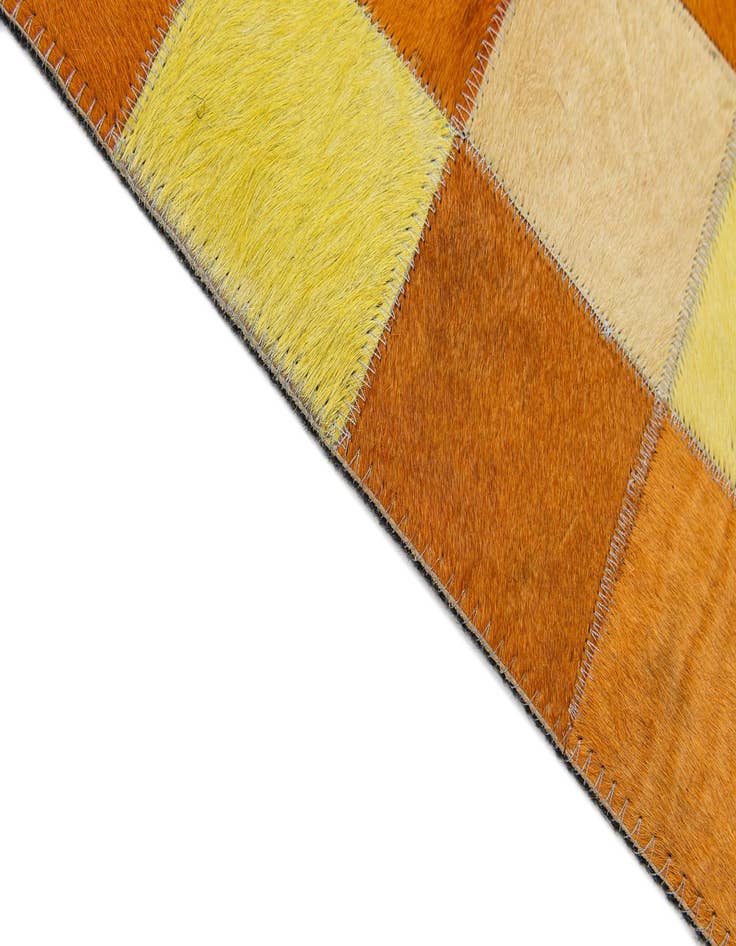 Detail image of 7' 11 x 9' 10 Cowhide - Patchwork Rug