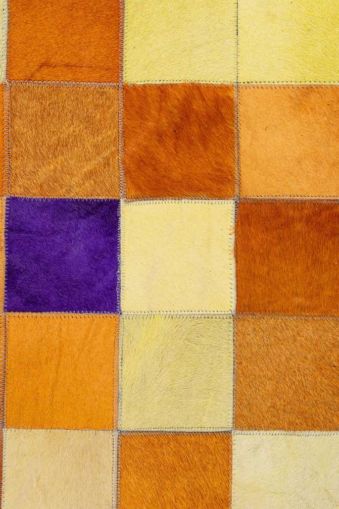 7' 11 x 9' 10 Cowhide - Patchwork Rug