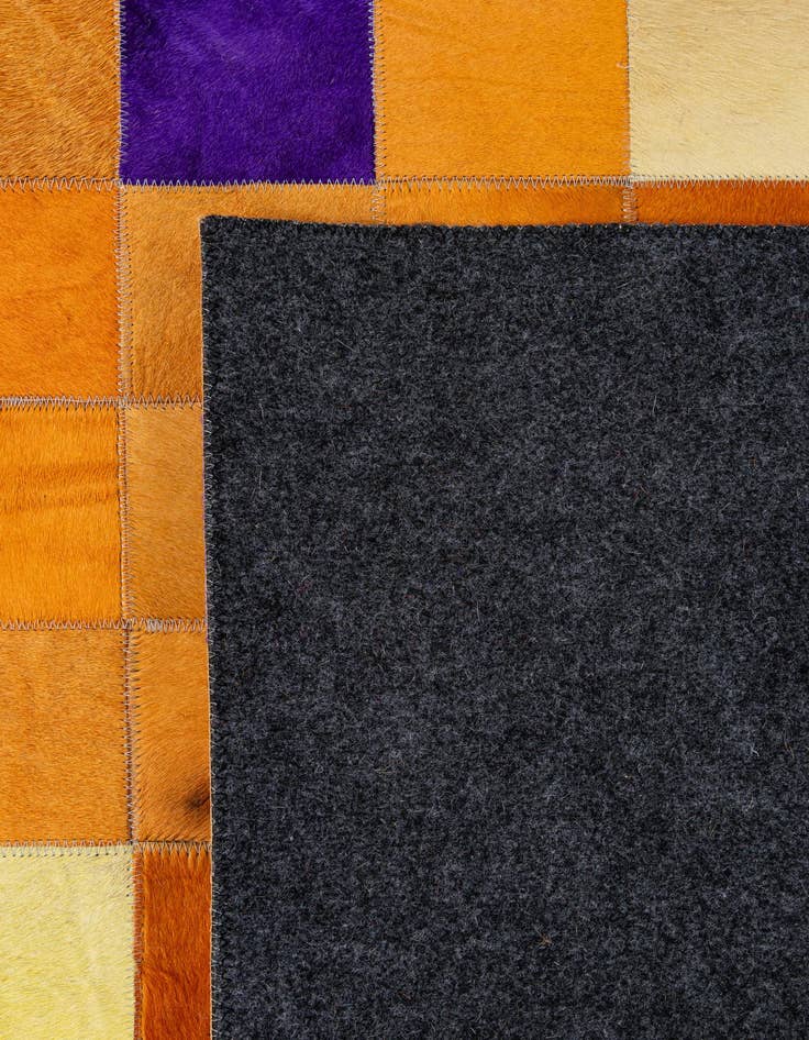 Detail image of 7' 11 x 9' 10 Cowhide - Patchwork Rug