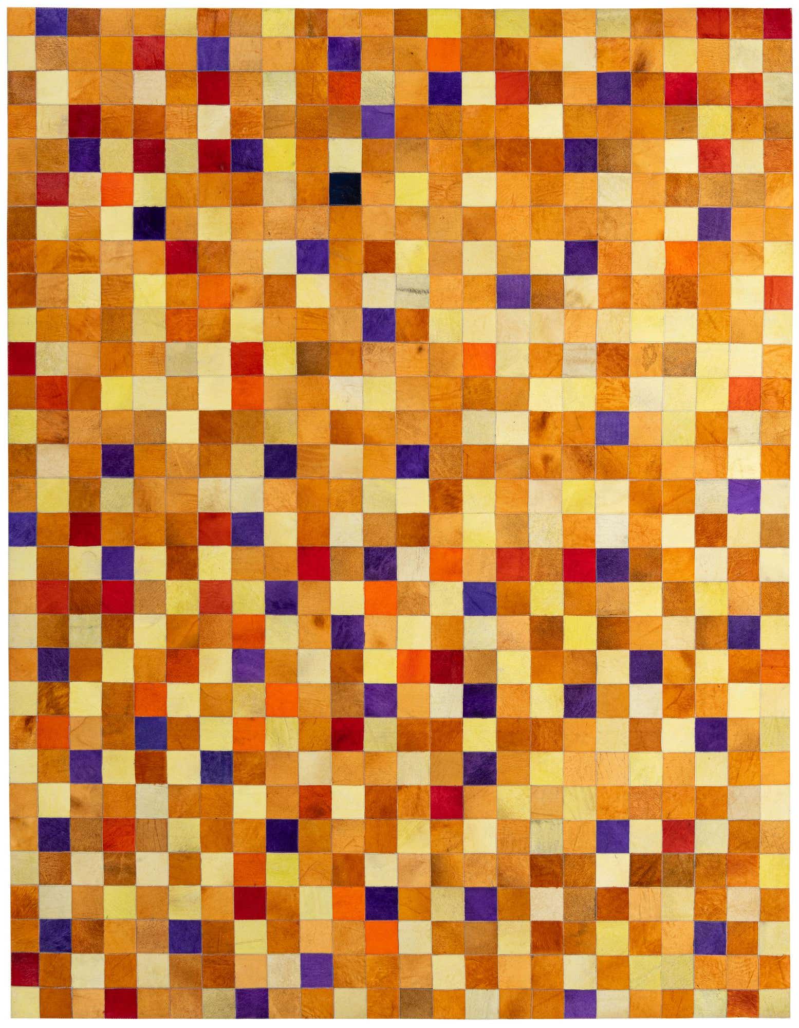 Primary image 7' 11 x 9' 10 Cowhide - Patchwork Rug