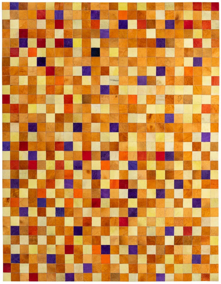 Detail image of 7' 11 x 9' 10 Cowhide - Patchwork Rug