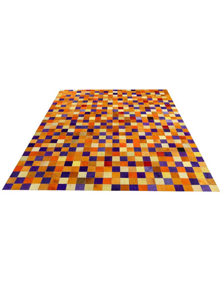 7' 11 x 9' 11 Cowhide - Patchwork Rug