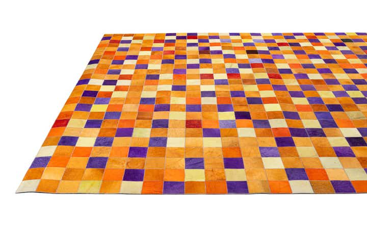 7' 11 x 9' 11 Cowhide - Patchwork Rug