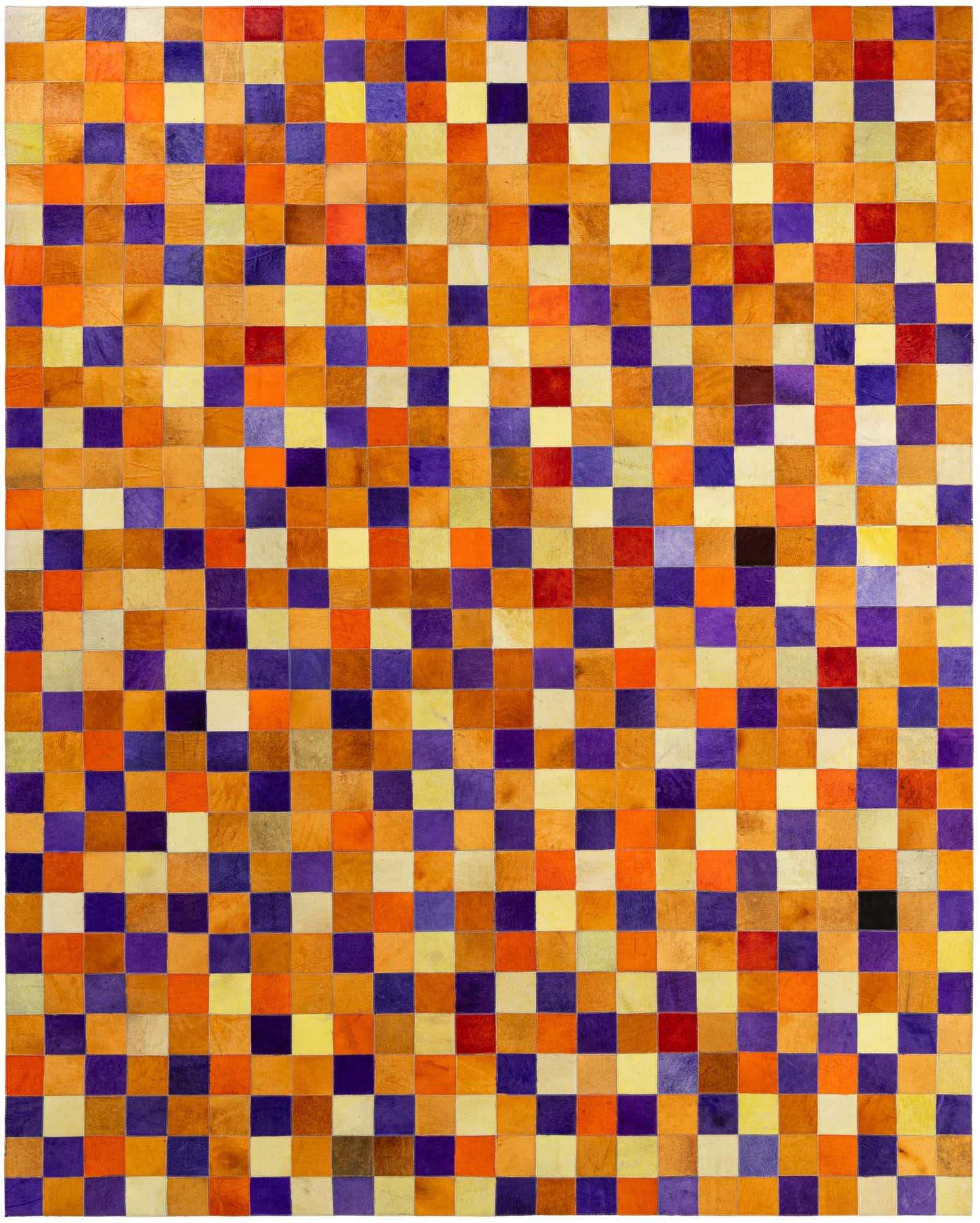 7' 11 x 9' 11 Cowhide - Patchwork Rug