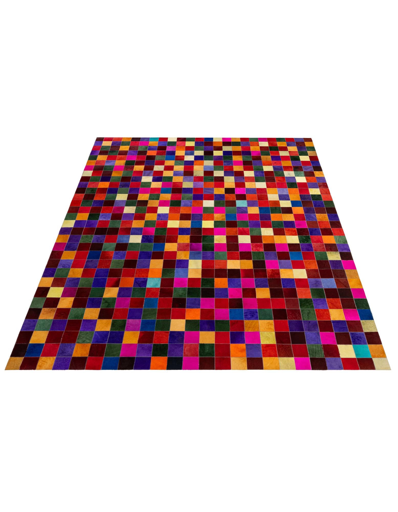 7' 11 x 9' 10 Cowhide - Patchwork Rug